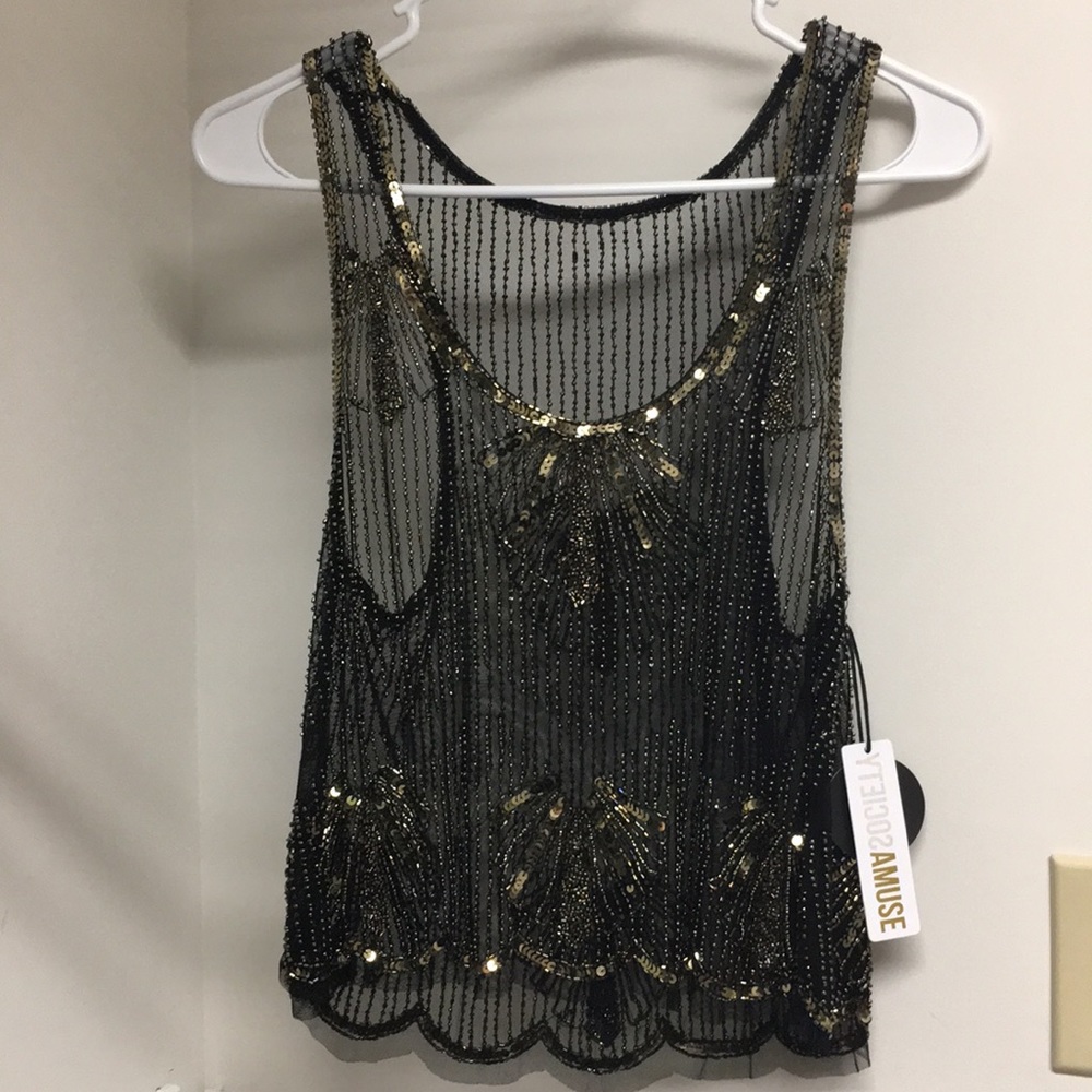 Beaded Crop Top